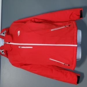 The North Face in orange